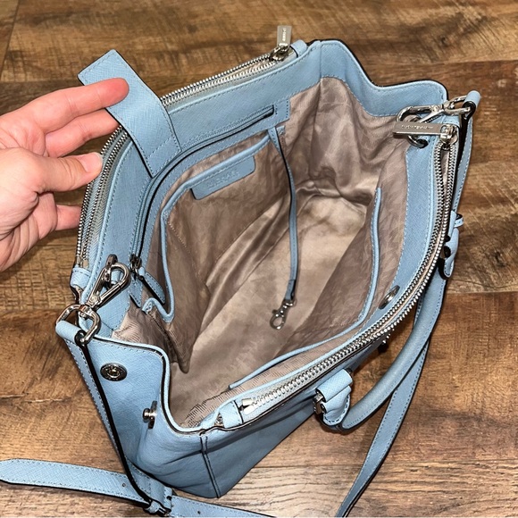 Michael Kors Sutton Powder Blue Satchel - Picture 16 of 16